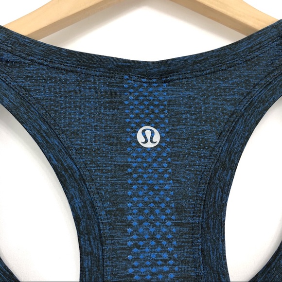 LULULEMON Crop Swiftly Tank Navy 10 - Picture 7 of 7